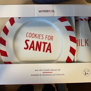 Milk and Cookies dish for Santa